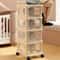ClearGlide MultiTier Transparent Rolling Storage Cart Acrylic Style Drawer Snack Toy Organizer 2