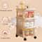 ClearGlide MultiTier Transparent Rolling Storage Cart Acrylic Style Drawer Snack Toy Organizer 3
