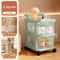 ClearGlide MultiTier Transparent Rolling Storage Cart Acrylic Style Drawer Snack Toy Organizer 6