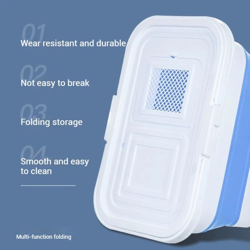 AquaFold Collapsible Fishing Bucket Large Capacity Folding Water Basin For Car Wash Outdoor Use 5