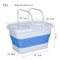 AquaFold Collapsible Fishing Bucket Large Capacity Folding Water Basin For Car Wash Outdoor Use 6