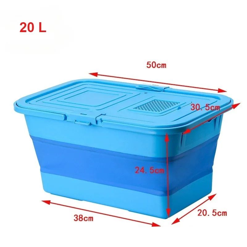 AquaFold Collapsible Fishing Bucket Large Capacity Folding Water Basin For Car Wash Outdoor Use 7
