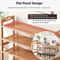 EcoTier Bamboo MultiLayer Shoe Rack Modern Dustproof Entrance Storage Cabinet 3