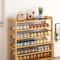 EcoTier Bamboo MultiLayer Shoe Rack Modern Dustproof Entrance Storage Cabinet 1