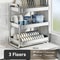 SteelDry Pro Stainless Steel Dish Bowl Drain Rack Large Capacity Kitchen Counter Organizer 5