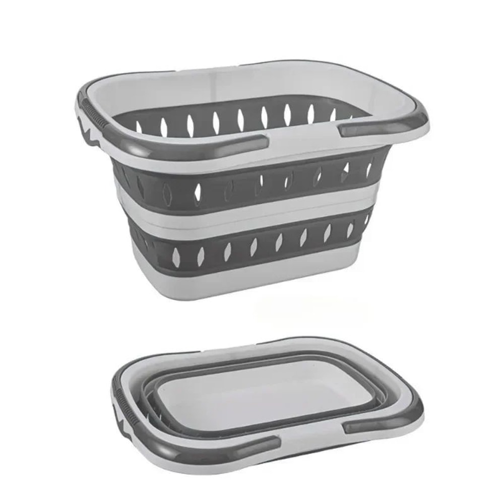 WallFlex Foldable Laundry Basket Wall Mounted PP Dirty Clothes Hamper With Handle 7