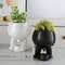 ArtMuse Ceramic Succulent Planter Modern Light Luxury Human Face Decorative Flowerpot 1