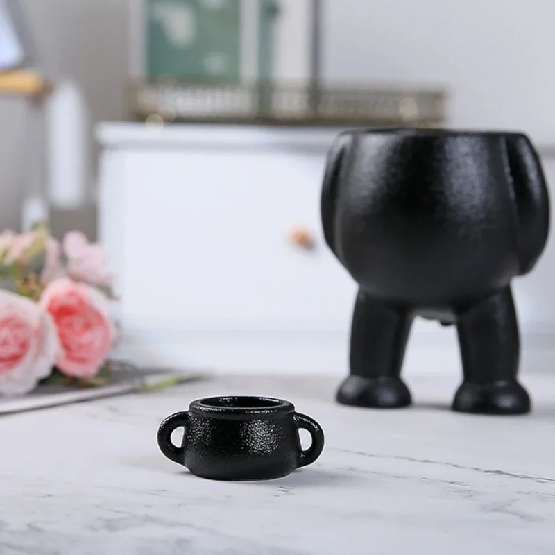 ArtMuse Ceramic Succulent Planter Modern Light Luxury Human Face Decorative Flowerpot 4