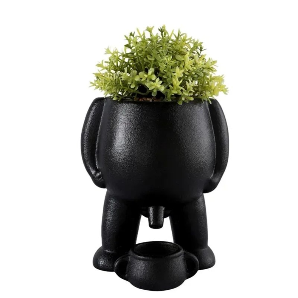 ArtMuse Ceramic Succulent Planter Modern Light Luxury Human Face Decorative Flowerpot 7