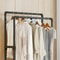 UrbanGlide Double Pole Coat Rack With Shelves Rolling Entryway Garment Rack With MultiLayer Storag 3