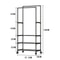 UrbanGlide Double Pole Coat Rack With Shelves Rolling Entryway Garment Rack With MultiLayer Storag 5