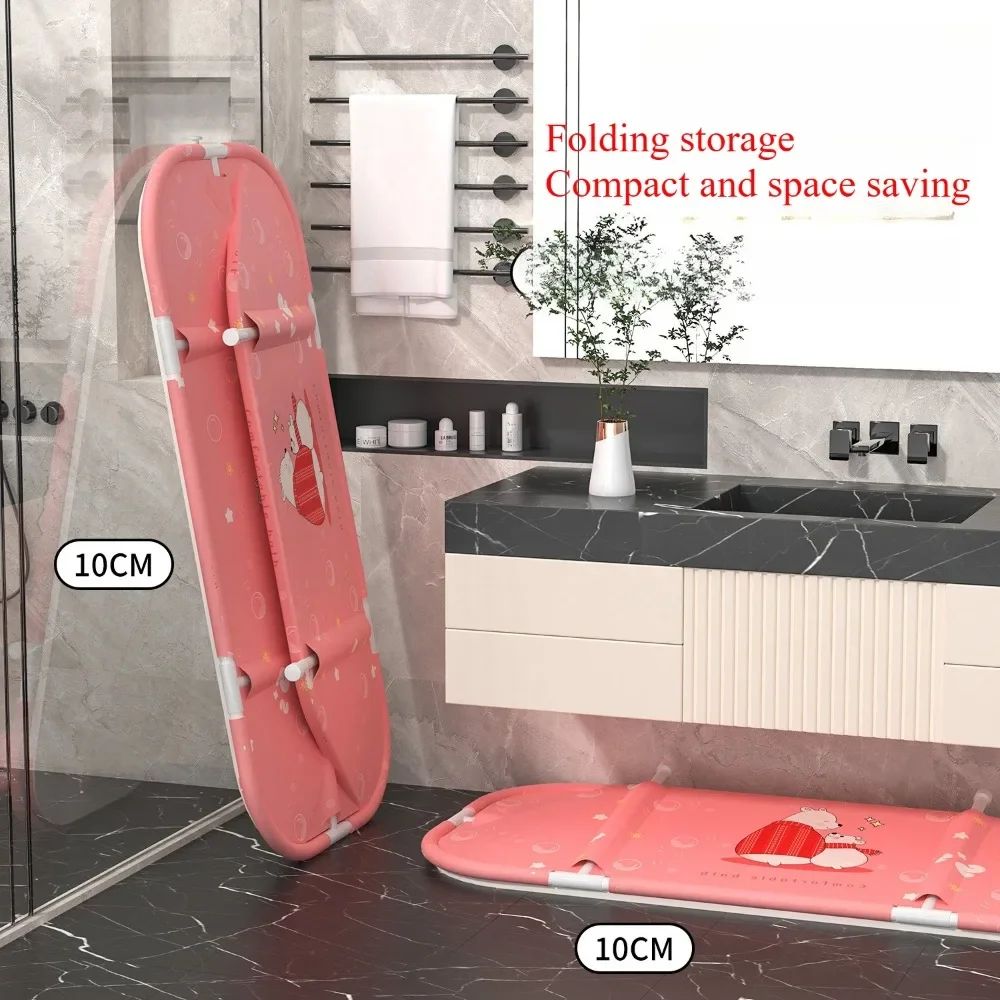 AquaSoak Foldable Adult Bathtub Thickened PVC SpaceSaving Bath Bucket For Home 4