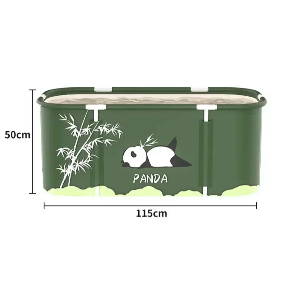 AquaSoak Foldable Adult Bathtub Thickened PVC SpaceSaving Bath Bucket For Home 5