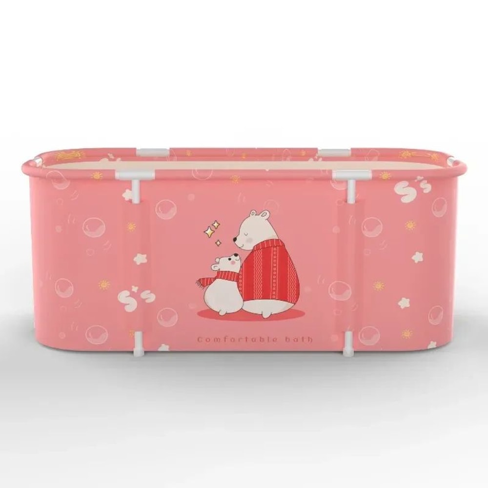 AquaSoak Foldable Adult Bathtub Thickened PVC SpaceSaving Bath Bucket For Home 10