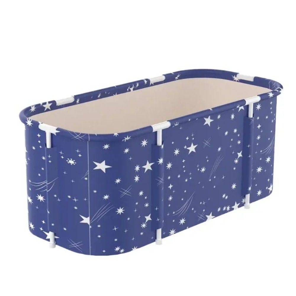 AquaSoak Foldable Adult Bathtub Thickened PVC SpaceSaving Bath Bucket For Home 11