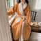 CozyLuxe Coral Fleece Long Bathrobe Womens Warm Winter Spa Robe Nightgown 11