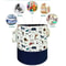 CuteNest Cartoon Toy Storage Basket Collapsible Drawstring Fabric Organizer Bin 1