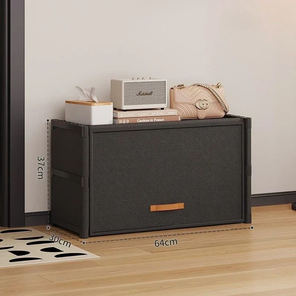 SpaceNest MultiLayer Shoe Rack Cabinet SpaceSaving Entrance Shoe Organizer With Curtain Cover 6