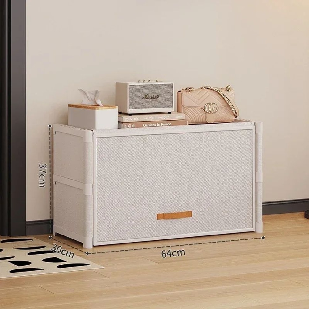 SpaceNest MultiLayer Shoe Rack Cabinet SpaceSaving Entrance Shoe Organizer With Curtain Cover 8