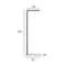 LuxeStand Modern Single Rod Coat Rack Floor Standing Metal Clothing Hat Storage Shelf 8