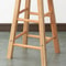 Nordic Solid Wood Bar Stool Modern Minimalist Backless High Chair For Kitchen Commercial Spaces 3
