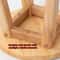 Nordic Solid Wood Bar Stool Modern Minimalist Backless High Chair For Kitchen Commercial Spaces 4