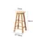 Nordic Solid Wood Bar Stool Modern Minimalist Backless High Chair For Kitchen Commercial Spaces 8