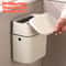 Hanging PressTop Garbage Bin Large Capacity WallMounted Bathroom Trash Can With Clamshell Lid 0