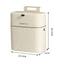 Hanging PressTop Garbage Bin Large Capacity WallMounted Bathroom Trash Can With Clamshell Lid 5