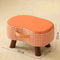 Minimalist Wooden Ottoman Stool Cushioned Shoe Bench Living Room Footrest 1