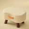 Minimalist Wooden Ottoman Stool Cushioned Shoe Bench Living Room Footrest 3