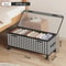 Rolling Underbed Storage Box With Lid Large Capacity Dustproof Clothing Toy Organizer 5
