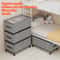 Rolling Underbed Storage Box With Lid Large Capacity Dustproof Clothing Toy Organizer 4