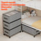 Rolling Underbed Storage Box With Lid Large Capacity Dustproof Clothing Toy Organizer 4