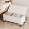 Rolling Underbed Storage Box With Lid Large Capacity Dustproof Clothing Toy Organizer 9