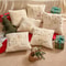 Modern Christmas Embroidered Plush Pillowcase Soft Decorative Throw Pillow Cover 0