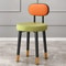 Light Luxury Upholstered Dining Chair Modern Metal Frame Dressing Accent Chair 10