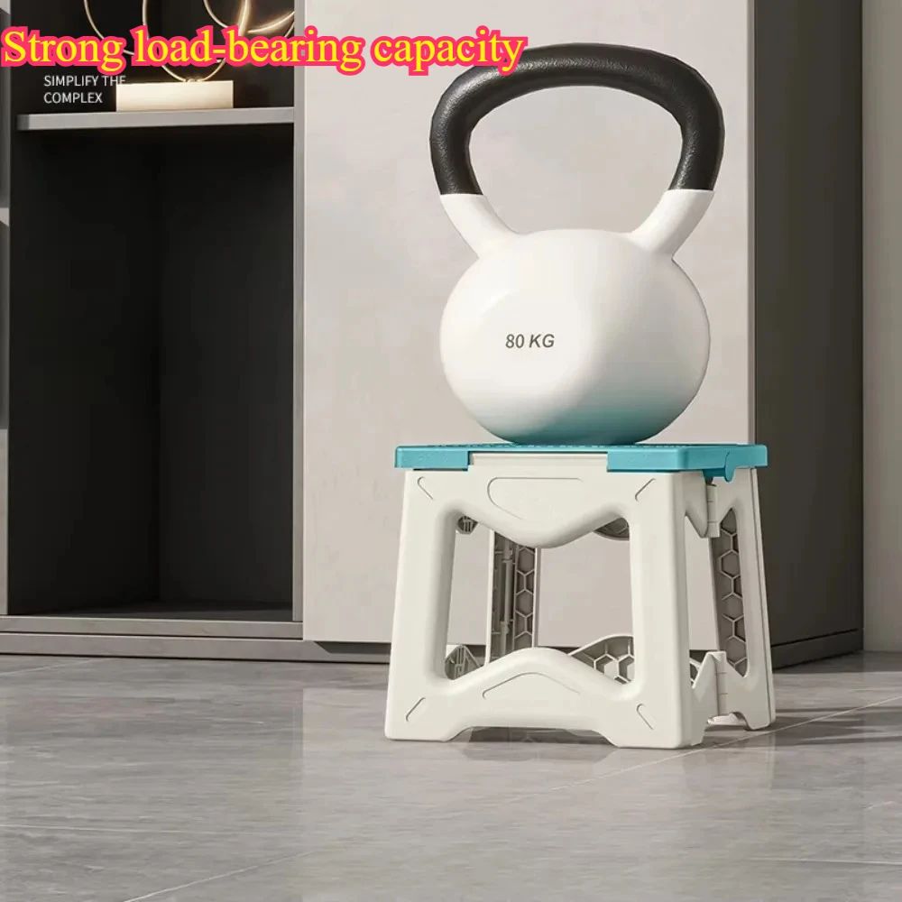 Portable Plastic Folding Stool AntiSlip Outdoor Camping Fishing Chair 3