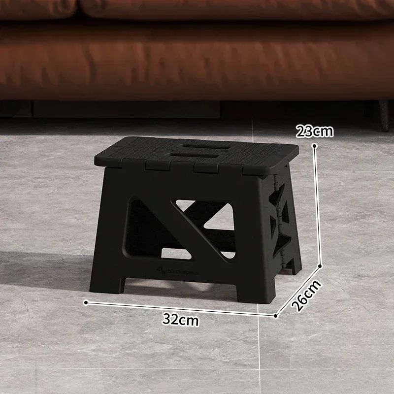 Portable Plastic Folding Stool AntiSlip Outdoor Camping Fishing Chair 6