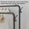 Detachable Metal Clothes Rack Floor Standing Garment Drying Rack With Side Hooks 4