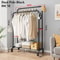 Detachable Metal Clothes Rack Floor Standing Garment Drying Rack With Side Hooks 8