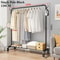 Detachable Metal Clothes Rack Floor Standing Garment Drying Rack With Side Hooks 10
