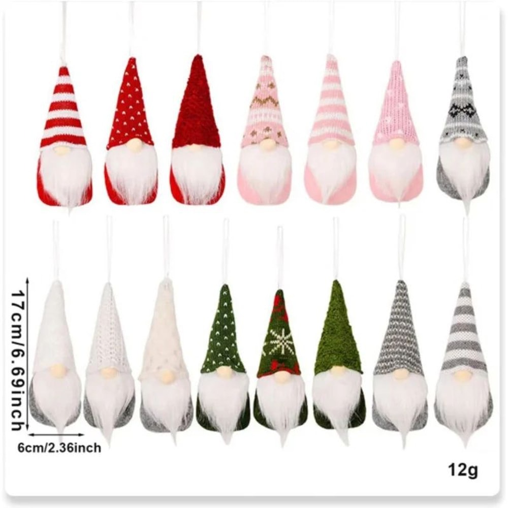 Swedish Plush Santa Elf Hanging Ornament Handmade Christmas Tree Decoration 1