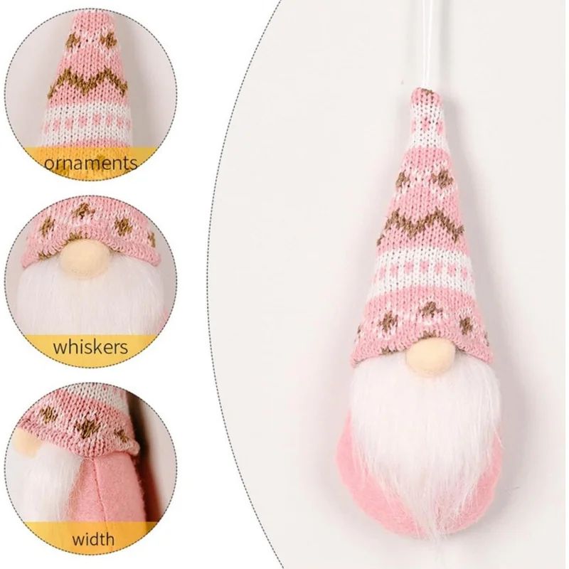 Swedish Plush Santa Elf Hanging Ornament Handmade Christmas Tree Decoration 5