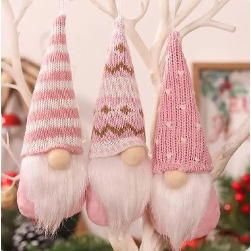 Swedish Plush Santa Elf Hanging Ornament Handmade Christmas Tree Decoration 8