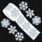 Laser Silver Winter Snowflake Sticker Roll 500pcsroll Waterproof Christmas SelfAdhesive Decals 6
