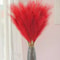 Red Artificial Reeds 2165 In Tall Plush Faux Pampas Grass Branches For Wedding Party Decor 3