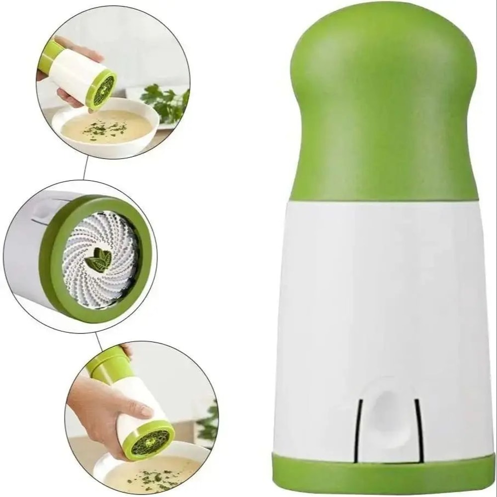 Stainless Steel Manual Herb Grinder MultiBlade Parsley Cilantro Chili Mincer 5