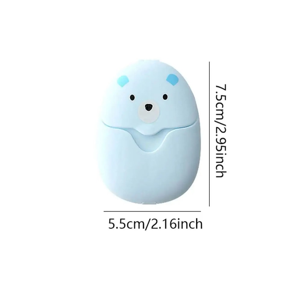 50Pack Portable Soap Paper Sheets Travel Disposable Hand Washing Soap 5