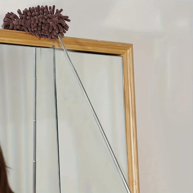 Mini Telescopic Chenille Duster Washable Extendable LintFree Cleaning Tool 5